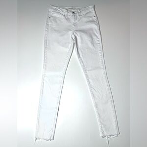 Levi’s Women’s 311 Shaping Skinny White Distressed  Jeans Size- 28